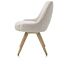 Rocco, Eetkamerstoel - Draaibaar + Pocket - Naturel Eiken - Stof Brioni - Creme