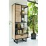 Avalon, Boekenkast 80 Cm - 1-Deur + 1-Lade + 5-Niches - Natural