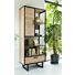 Avalon, Boekenkast 80 Cm - 1-Deur + 1-Lade + 5-Niches - Driftwood