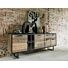 Avalon, Dressoir 200 Cm - 4-Deuren + 1-Lade + 1-Glasdeur (+ LED) - Driftwood