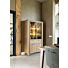 Delmonte, Vitrine 110 Cm - 2-Glasdeuren + 2-Deuren + 1-Lade (+ LED)
