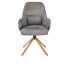 Armstoel Melle Eiken Charcoal