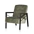 Northon, Fauteuil Met Houten Arm Vintage Clay / White / Black