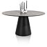 Eetkamertafel Arabax Ovaal 150x120 Cm Lichtgrijs