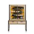  Metalo, Vitrine 2-Glasdeuren + 1-Deur + 2-Laden (+ LED)