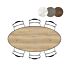 Eetkamertafel Masura Ellips 220x105 Cm Eiken