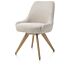  Rocco, Eetkamerstoel - Draaibaar + Pocket - Naturel Eiken - Stof Brioni - Lever