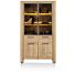 Delmonte, Vitrine 110 Cm - 2-Glasdeuren + 2-Deuren + 1-Lade (+ LED)