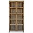 Hoge Vitrinekast Teak Hout 