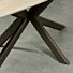 Eettafel Roxy Travertin Look Poot Anodic Brown 