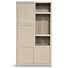  Boekenkast Diamond 120cm 4 Deuren 3 Open Vakken Eiken