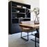 Boekenkast Diamond Zwart 180cm Eiken