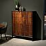 BePureHome Nuts Kast Hout Walnoot/Zwart