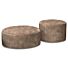 Hocker Mabel ø60 Velours Taupe