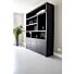 Boekenkast Diamond Zwart 180cm Eiken