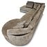 U-Bank Claud Taupe Rond