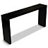 Sidetable Diamond Zwart 150 cm Eiken