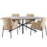Eettafel Canarias Organisch Kiezel 230cm