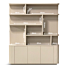 Boekenkast Japano 8-Vaks Taupe