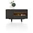  Modali, Dressoir 190 Cm - 2-Deuren + 2-Laden (+ LED) - Onyx