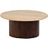 Salontafel New York Ø78cm Mangohout Travertine 