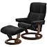 Stressless Relaxfauteuil Mayfair Bruin Onderstel -  Zwart