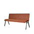 LABEL51 Eetkamerbank Matz - Cognac - Microfiber - 175 cm