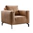 Fauteuil Noria cognac leer