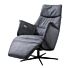 Relaxfauteuil Pomonti M antraciet leer