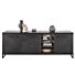 Dressoir Formia houtstructuur zwart