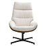 Fauteuil Erola beige bruin microleder