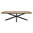 Eettafel Camerino Deens ovaal natur decor 275x130cm