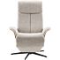 IN.HOUSE Relaxfauteuil Hintas M Lichtgrijs Hout