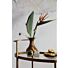 PUSH TROLLEY METAAL ANTIQUE BRASS