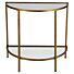 GODDESS SIDETABLE ANTIQUE BRASS
