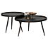 BOUNDS BIJZETTAFEL L HOUT/METAAL ANTIQUE GOUD 44xO58
