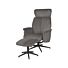 Fauteuil Verdal Antraciet Cosmo - Incl. Hocker