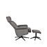Fauteuil Verdal Antraciet Cosmo - Incl. Hocker