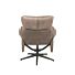 Fauteuil Verdal Taupe Micro Suede - Incl. Hocker