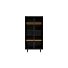 Ridgefield, Vitrine 100 Cm - 2-Glasdeuren + 2-Laden (+ LED) - Castle Antraciet