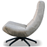 Draaifauteuil Roxanne Leder Taupe 