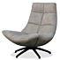 Draaifauteuil Roxanne Leder Taupe 