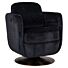 Draaifauteuil Turner black chenille