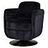 Draaifauteuil Turner black chenille