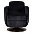 Draaifauteuil Turner black chenille