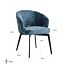 Stoel Amphara Blue Chenille Fire Retardant