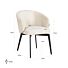 Stoel Amphara White Chenille Fire Retardant