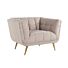 Fauteuil Huxley Khaki velvet / Brushed gold