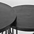 LABEL51 Salontafel Set Brute - Zwart - Metaal - 70 cm