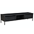 TV-meubel York Industrieel Hout Zwart 240cm